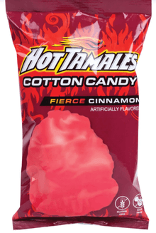 (S6 - 15) Box - Us - Hot Tamale Cotton Candy - 3 oz x 12 Bags - SugarMarket.ca
