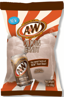 (S6 - 15) Box - US - Taste Of Nature Cotton Candy - A&W Root Beer 3.1oz(88g) x 12 Units - SugarMarket.ca