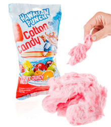 (S6 - 15) Box - US - Taste Of Nature - Hawaiian Punch Clip Strip Cotton Candy 3.1oz (88g) x 12 units - SugarMarket.ca