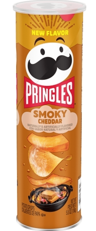 (S7 - 01) Box - US - Case - Chips - Pringles - Smoky Cheddar 5.5oz (156g) x 14 units - SugarMarket.ca