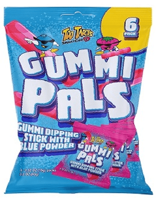 (S7 - 03) Box - TOO TARTS - GUMMI PALS (6PK) PEG BAG 3.2OZ (90G) X 24 BAGS - SugarMarket.ca