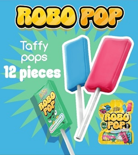 (S7 - 03) Box - TOO TARTS - ROBO POP (12PCS) PEG BAG 3.4OZ (96G) X 24 BAGS - SugarMarket.ca