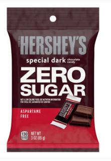 (S7 - 09) Box - Sugar Free - HERSHEYS SPECIAL DARK ZERO SUGAR Peg Bag - 3 oz (85g) x 12 Units - SugarMarket.ca