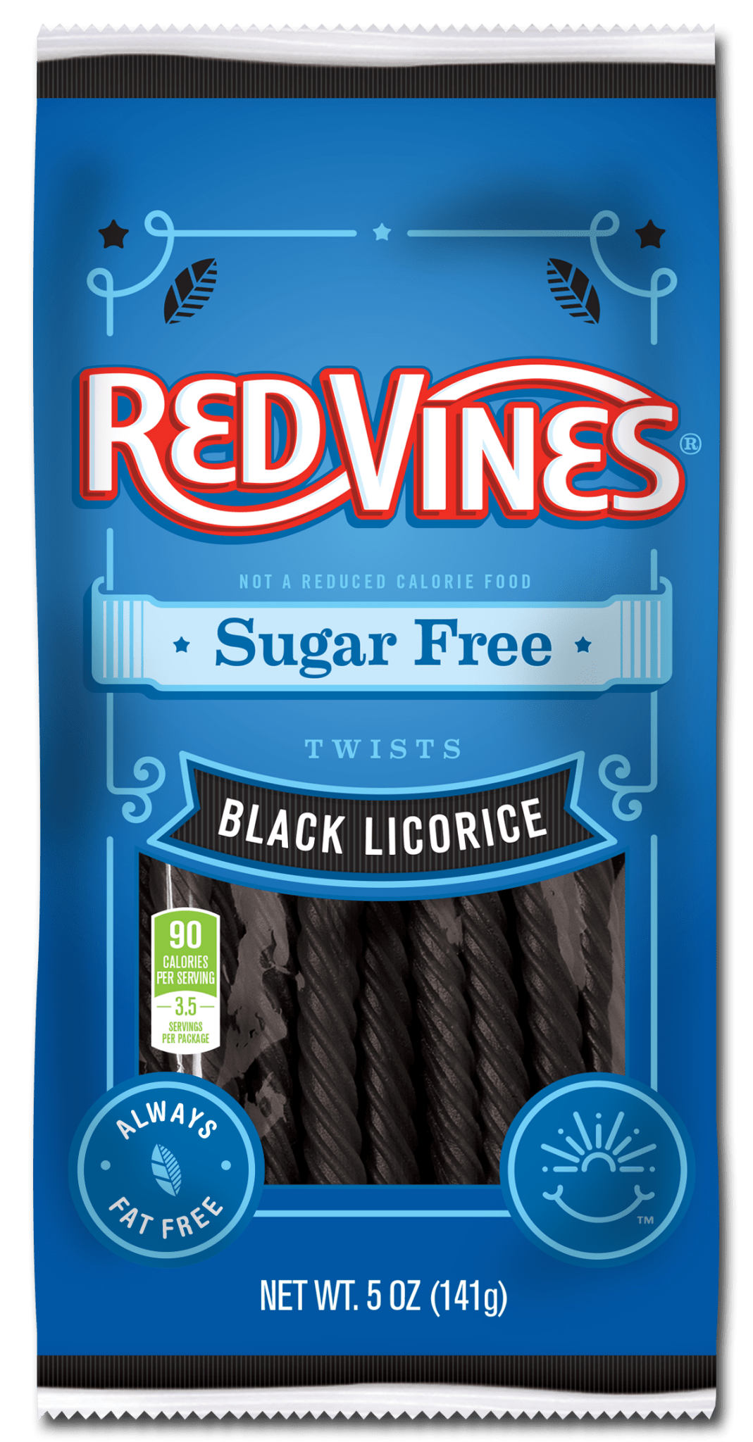(S7 - 10) Box - US - Sugar Free - Red Vines Black Licorice Peg Bag 5oz (142g) 12 units - SugarMarket.ca