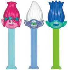 (S7 - 12) Box - PEZ BLISTER - Trolls Assortment 12 units - SugarMarket.ca