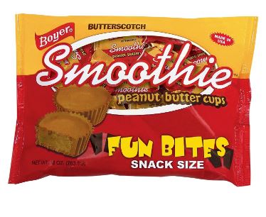 (S8 - 02) Halloween - Boyer Smoothie Cup Fun Bites Snack Pack - 10oz (283g) x 1 Bag - SugarMarket.ca