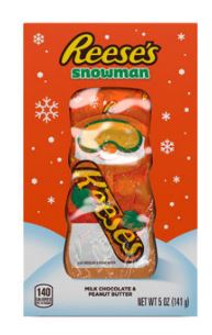(S8 - 04) Box - Xmas - REESE Milk Chocolate Peanut Butter Snowman - 5oz (142g) x 6 Units - SugarMarket.ca