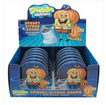 (S8 - 05) Halloween - Boston American Spongebob Spooky Citrus Sours Tin - 1.5oz (43g) x 1 Unit - SugarMarket.ca