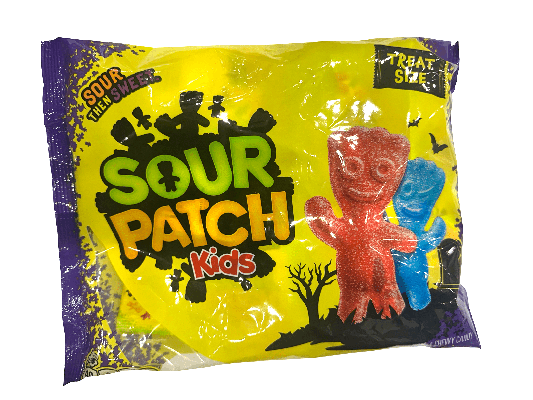 (S8 - 05) Halloween - Sour Patch Kids Treat Size Mix Bag - 9.7oz(275g) x 1 Unit - SugarMarket.ca