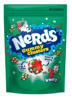 (S8 - 07) Box - XMAS - Nerds Holiday Frosty Gummy Clusters SUB Bag 8 OZ X 6 Unts - SugarMarket.ca