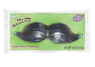 (S8 - 07) Halloween - Charms Wack - O - Wax Mr. Stache Tray X 1 Unit - SugarMarket.ca