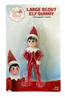 (S8 - 08) Box - XMAS - Boston America Elf on the shelf - Large Scout Gummy x 9 units - SugarMarket.ca