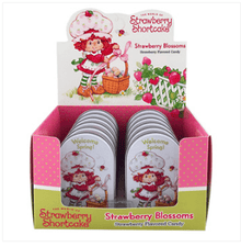 (S8 - 09) Box - Easter - Strawberry Shortcake Strawberry Blossoms Tin x 12 Units - SugarMarket.ca