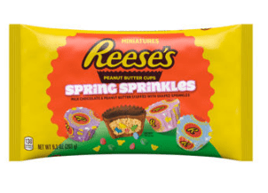 (S8 - 10) Box - Easter - Reese Spring Sprinkles PNB Cup Miniatures - 9.3oz(264g) x 1 Bag - SugarMarket.ca
