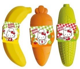 (S9 - 02) Box - TURKEY - HELLO KITTY - FRUITS AND VEGETABLES Surprise (Candy & Toys) x 12 units - SugarMarket.ca