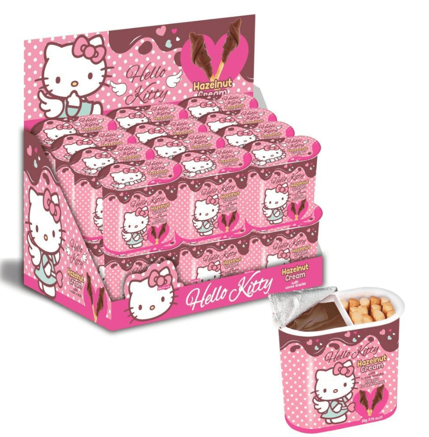 (S9 - 02) Box - TURKEY - HELLO KITTY STICK N'GO 50g x 24 Units - SugarMarket.ca