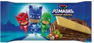 (S9 - 02) Box - TURKEY - PJ MASKS - HAZELNUT WAFER 40g x 24 units - SugarMarket.ca