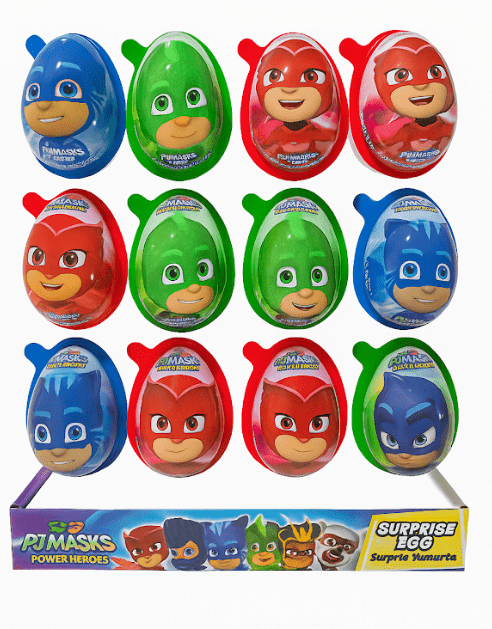 (S9 - 02) Box - TURKEY - PJ MASKS - JOY EGG 17.5g x 24 units - SugarMarket.ca