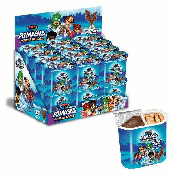 (S9 - 02) Box - TURKEY - PJ MASKS STICK N'GO 50g x 24 Units - SugarMarket.ca