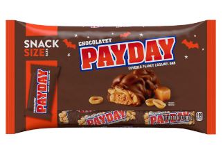(S9 - 02) Halloween - PAYDAY Chocolatey Snack Size Laydown Bag - 10.64oz(302g) x 1 Bag - SugarMarket.ca