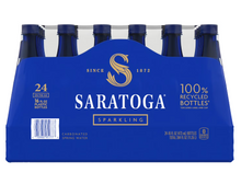 (S5-02) US - BEVERAGE - Saratoga Sparkling Spring Water 16 fl oz (473 ml) x 24 Units (Buyer is responsible if drinks may leak during shipping and weather)