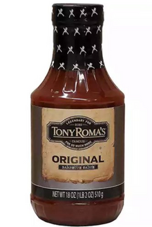 (S1-01) SAUCE - Tony Roma Original BBQ Sauce 18oz (510g) x 6 units