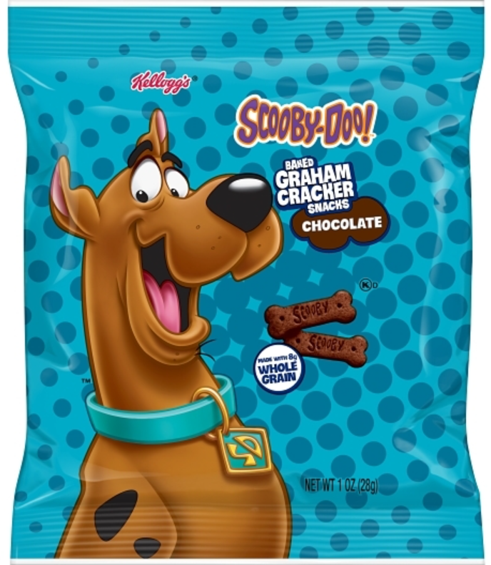 (S7-01) US - Case - Kelloggs Scooby-Doo Crackers - Chocolate Bones 1oz (28.35) x 42 units
