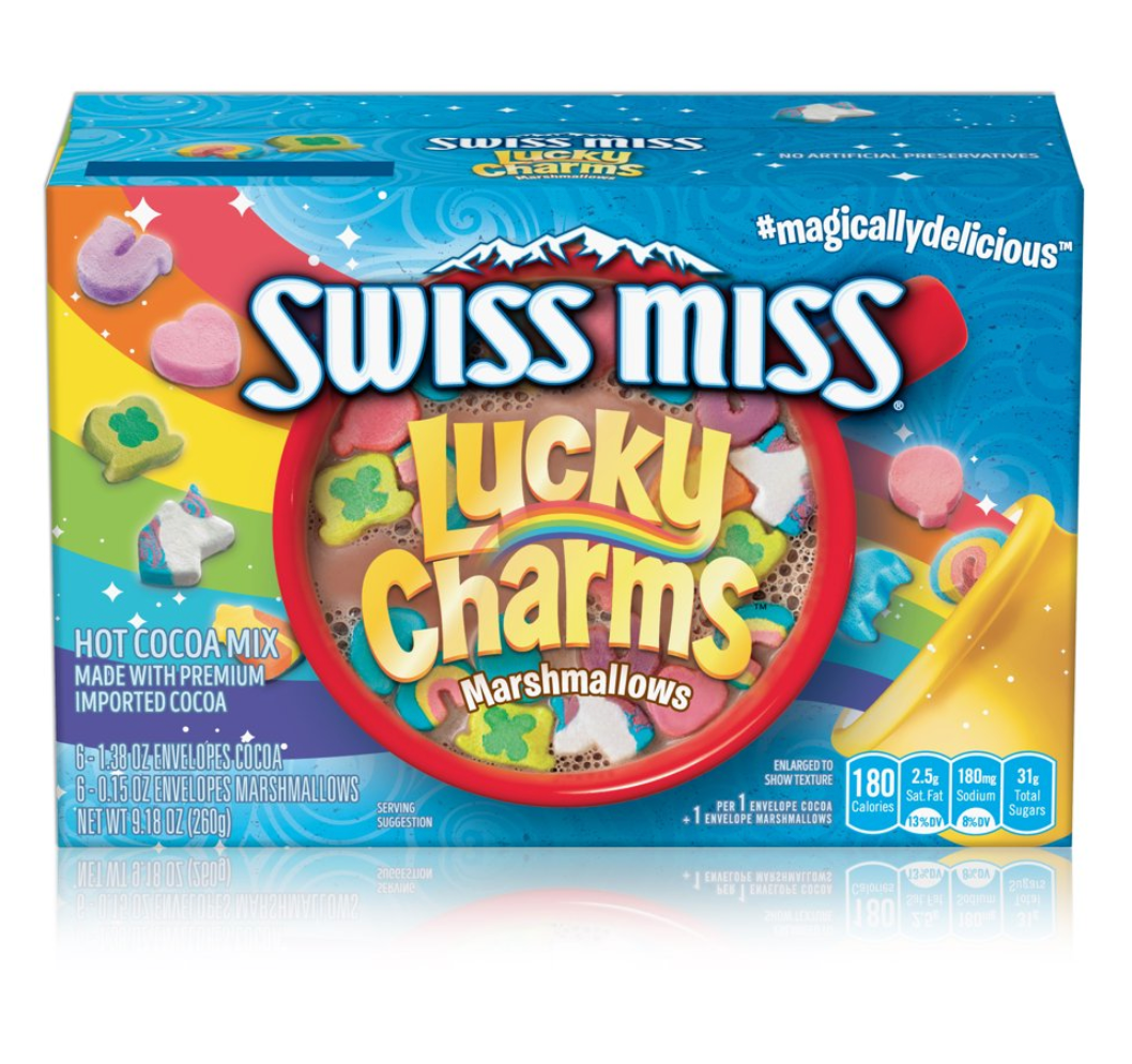 (S6-02) SINGLE - Swiss Miss Hot Cocoa Mix with Lucky Charms Marshmallows (6 Envelops) x 1 unit
