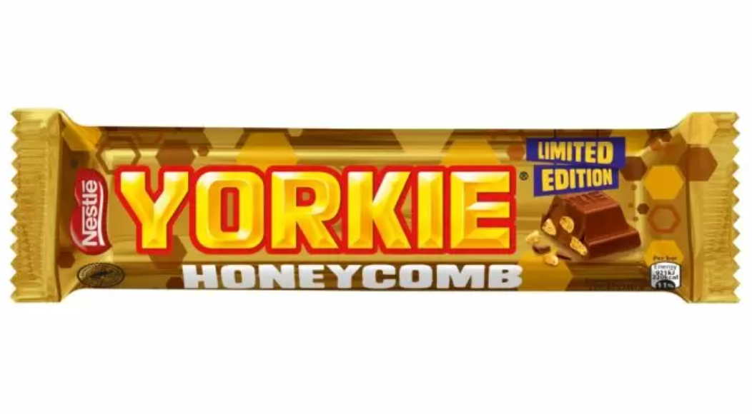 UK - Yorkie Honeycomb Milk Chocolate Bar 42g x 24 units