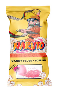 (S9-04) NARUTO Candy Floss + Popping Stickers 11g X 12 Units