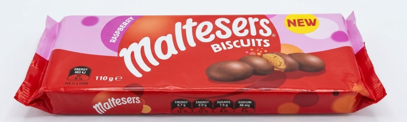(S7-08) Maltesers Biscuits Raspberry 110g x 14 Units