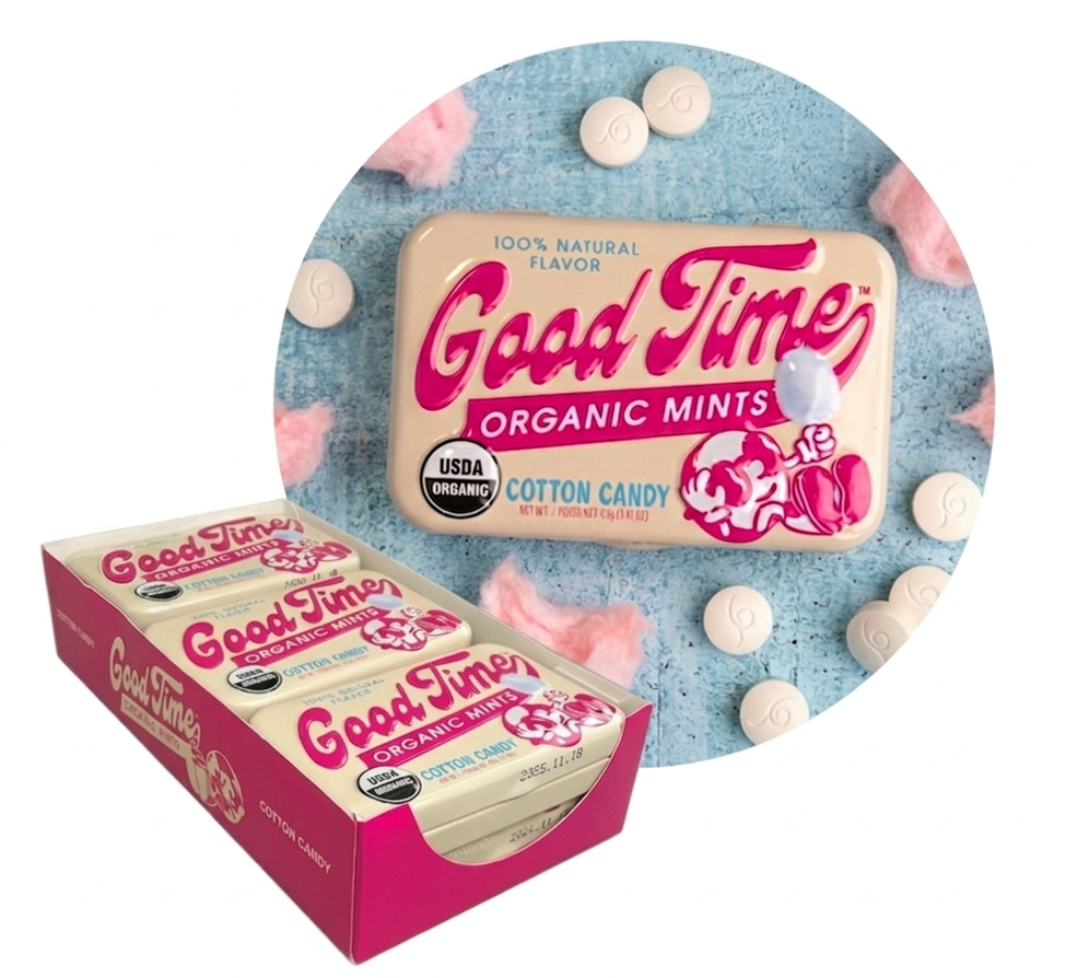 (S2-04) Big Sky - Good Time Organic Mints - Cotton Candy x 6 Units