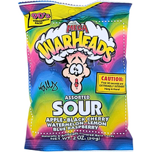 (S1-08) Mexico - Peg Bag - Warheads Extreme Sour Hard Candy 2 oz x 12 Units