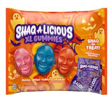 (S8-02) Halloween - Single SHAQ-A-LICIOUS Wrapped XL Gummies Boo-riginal Treats Bag - 8.5oz (241g) x 1 Unit