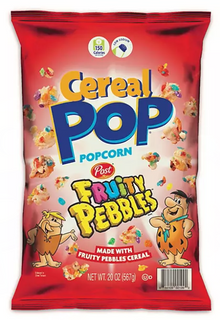 SINGLE - Cereal Pop Popcorn - Fruity Pebbles 20oz (567g) x 1 unit