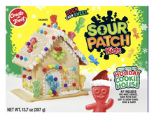 SINGLE - XMAS Creat A Treat - Hoiday Cookie House Kit - Sour Patch Kids  x 1 Unit