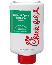 (S1-02) Single - Dipping Sauce - Chick-Fil-A - SRIRACHA Sweet & Spicy 16 fl oz x 1 unit