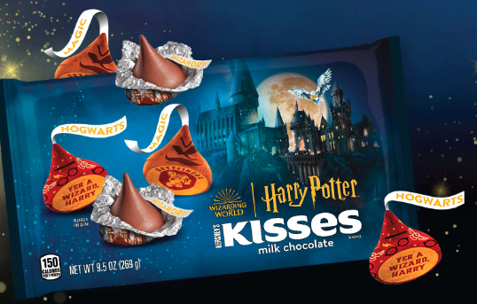 (S4-03)  SINGLE - Hershey Kisses - Harry Potter 9.5oz x 1 unit