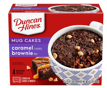 Single - Mug Cake - Duncan Hines - Caramel Flavoured Brownie Mix 4-pouches x 1 unit