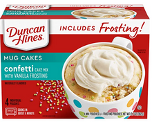 Single - Mug Cake - Duncan Hines - Confetti with Frosting 4-pouches x 1 unit