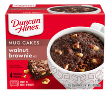 Single - Mug Cake - Duncan Hines - Walnut Brownie Mix 4-pouches x 1 unit