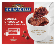 Single - Mug Cake - Ghirardelli - Double Chocolate Brownie Mix 4-pouches x 1 unit