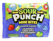 CASE - Sour Punch Assorted Mini Bites 3.7oz (104g) x 12 unit