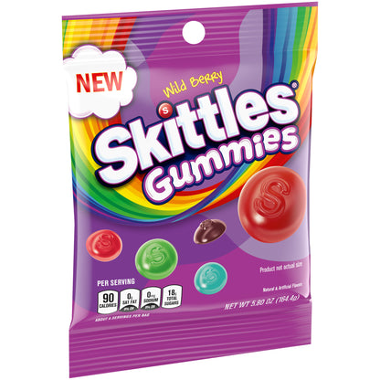 (S6-05) US - Peg Bag - Skittles Gummies - Wild Berry 5.80oz (164g) x 12 units