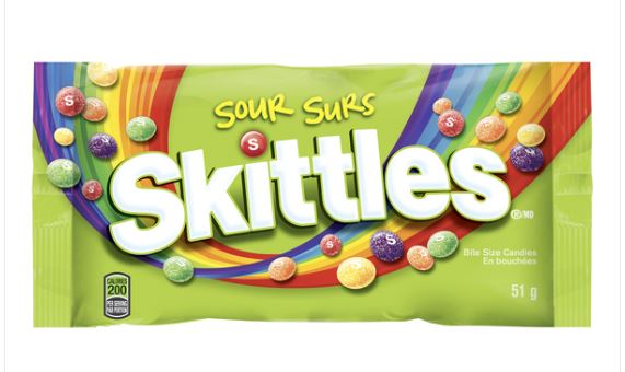 (S1-05) Skittles Sour  51 g X 24 Units
