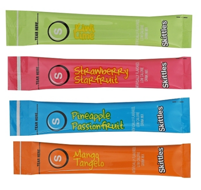 (S5-01) US - Drink Mix - Skittles Tropical Assorted 20-Sticks 2.02oz (57g) x 6 units
