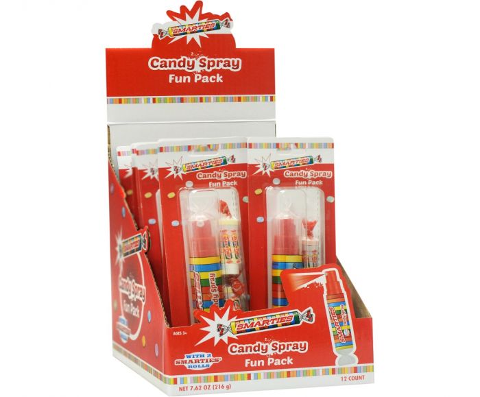 Smarties Candy Spray Fun Pack x 12 units