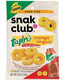 (S6-08) US - Snak Club - Tajin - MANGO Rings 2.25oz (64g) x 12 units