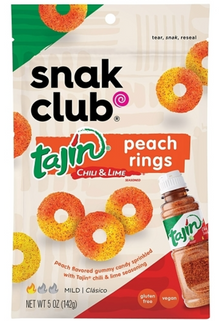 (S6-10) US - Snak Club - Tajin - Peach Rings 5 oz (142g) x 6 units