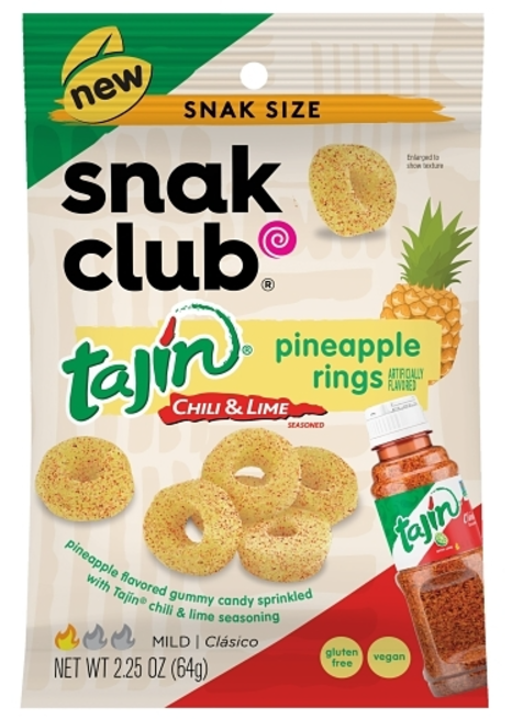 (S6-09) US - Snak Club - Tajin - PINEAPPLE Rings 2.25oz (64g) x 12 units